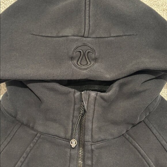 Lululemon Size M/L Black Scuba Oversized Half-Zip Hoodie - Picture 2 of 7